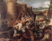 GIuseppe Cesari Called Cavaliere arpino St Clare with the Scene of the Siege of Assisi oil painting artist
